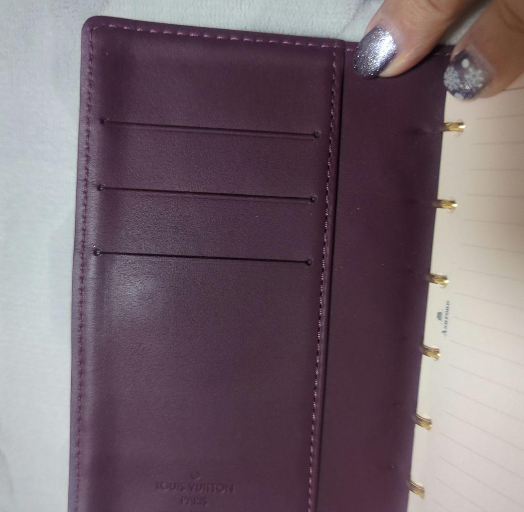 Louis Vuitton ルイヴィトン 手帳カバー ヴェルニ 6穴式 エナメル