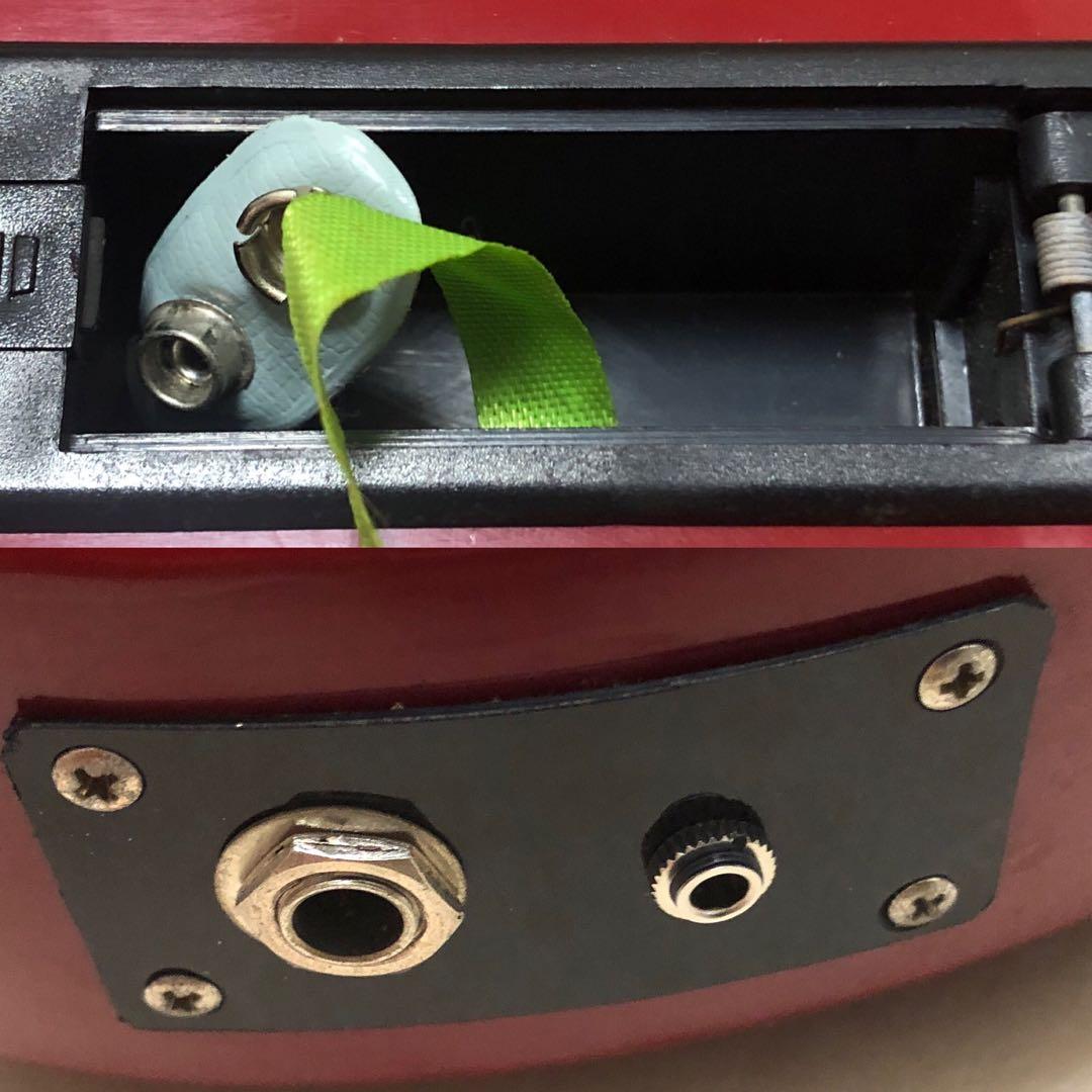 【美品】ZO-3 レッド アンプ内蔵ミニギター ヘッドフォン端子付 ぞうさん