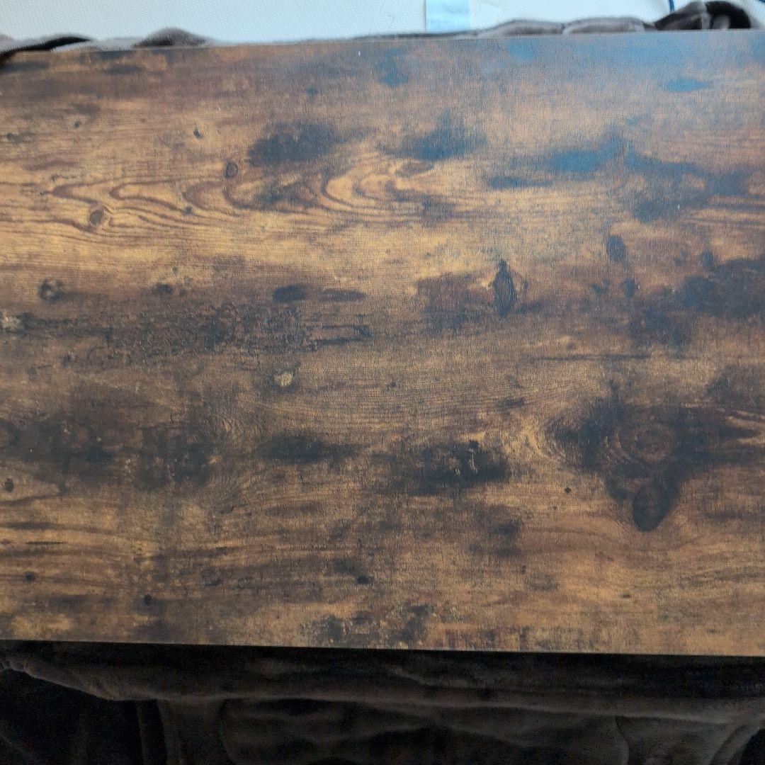 ヴィンテージ風ダークブラウン こたつテーブル ローテーブル 送料込