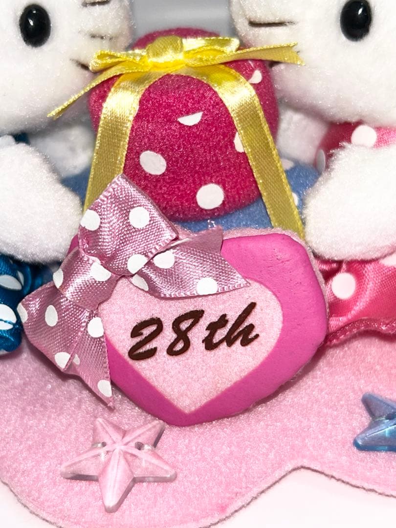 【激レア・タグ付き】キティ＆ミミィバースデー記念アイテム28th 2002年