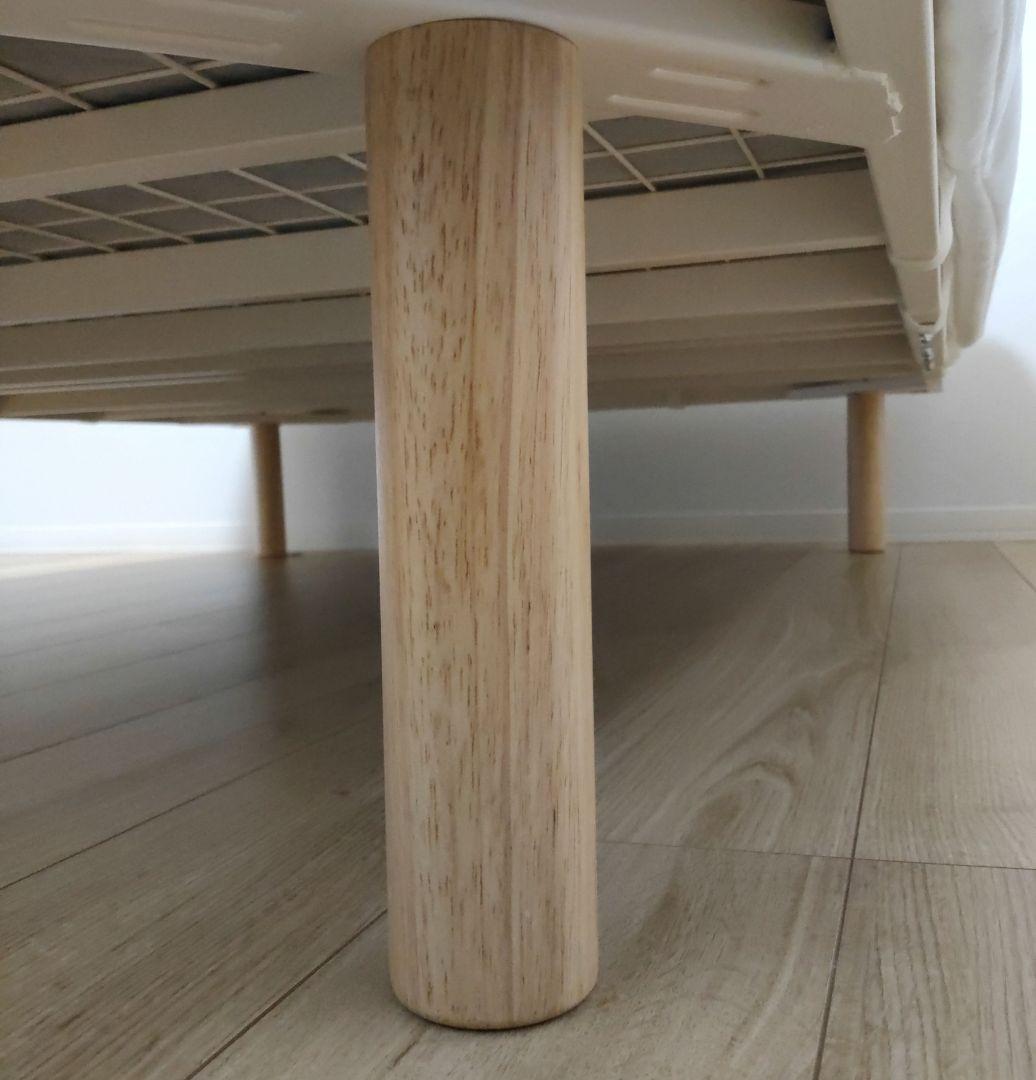 無印良品 脚付きマットレス 高密度ポケットコイル/ダブル