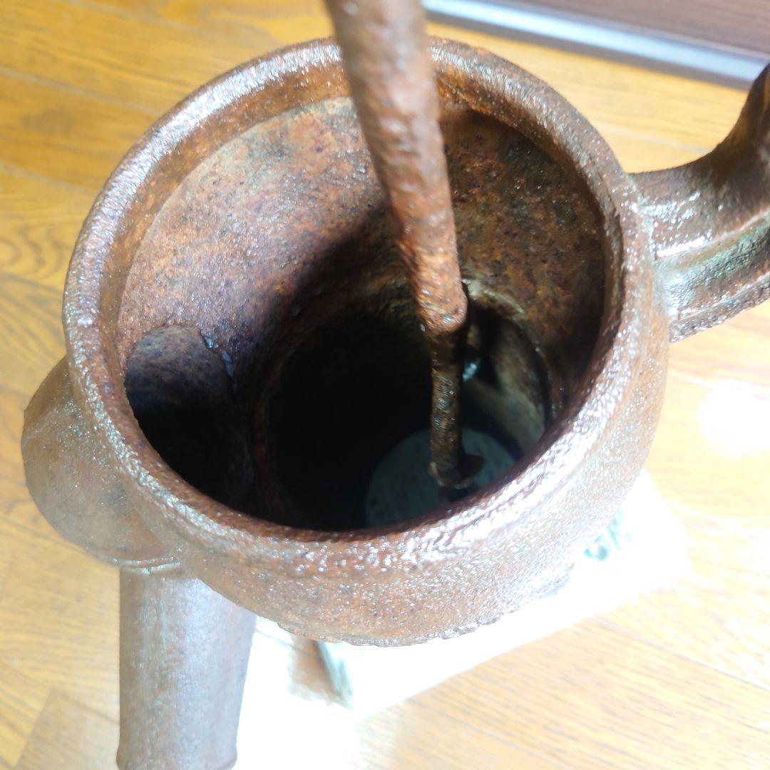 古道具　希少　サクラマーク川本式　手押ポンプ　昭和中期ガーデニング