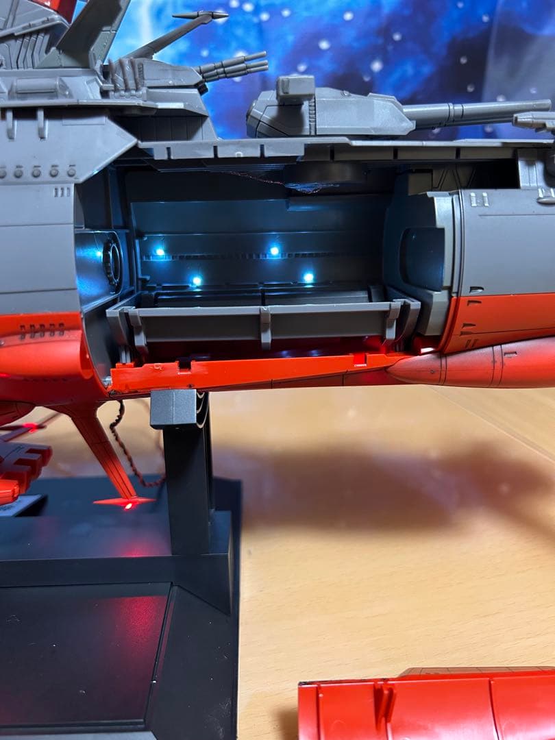 宇宙戦艦ヤマト2199 1/500フル電飾済み(今回はエンチョコちゃん)