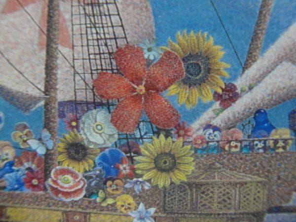 小原稔【航路にのり】希少画集画、状態良好、新品高級額装付