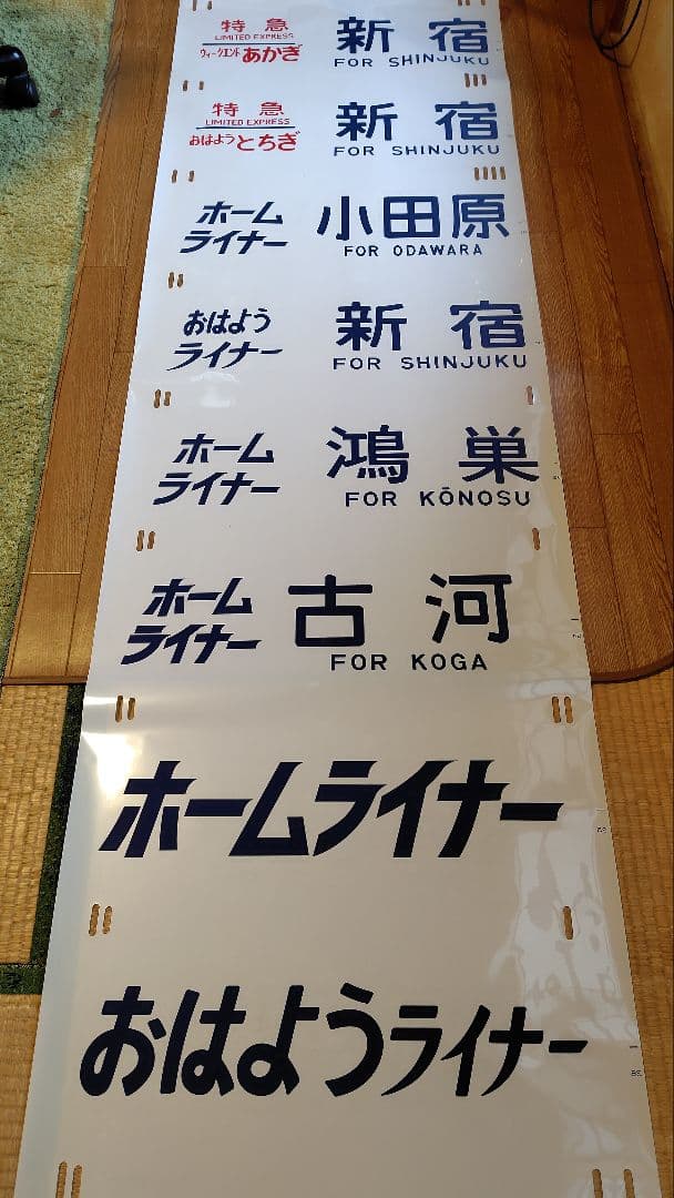 185系 側面方向幕 指定/自由席 はまかいじ入り