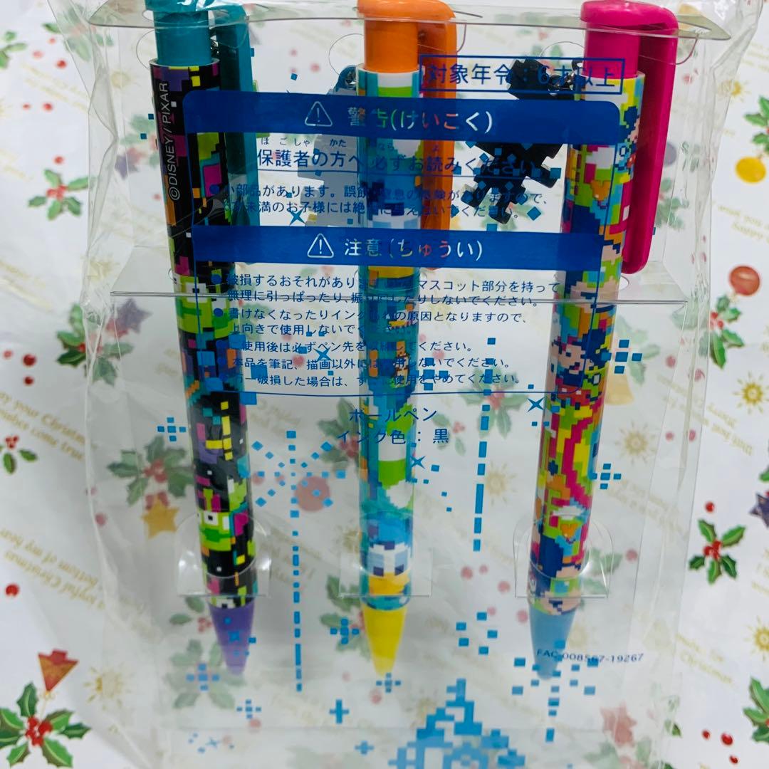 ディズニーリゾート ボールペンセット 3本　ミッキー　ドナルド　エイリアン