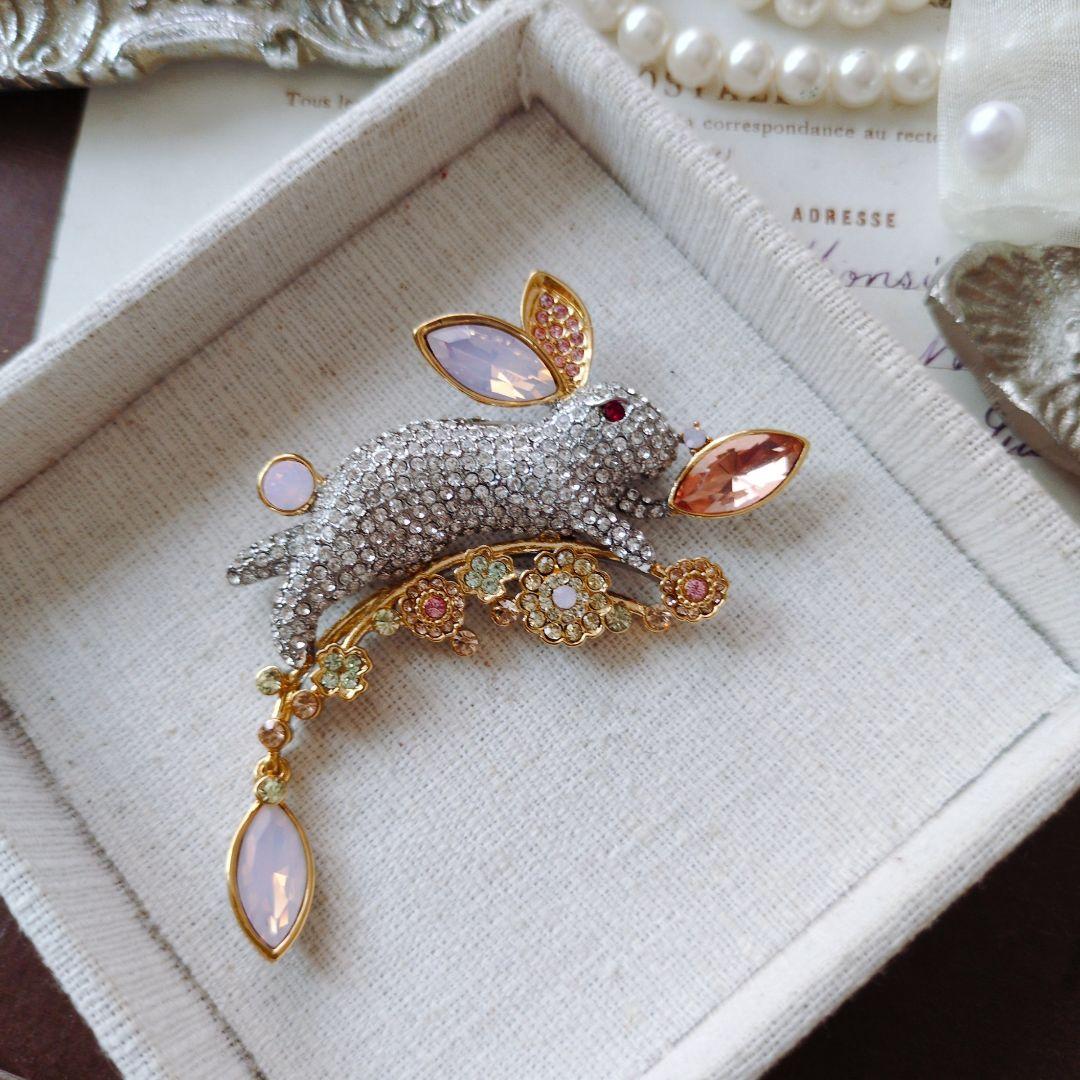 ABISTE アビステ 卯 ウサギ ブローチ ラビット 干支 2023 限定品