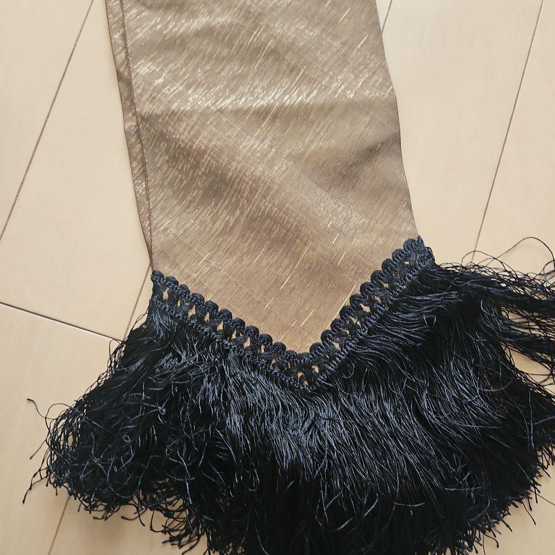 希少 クリスチャンディオール カシミヤ フリンジマフラー ブラウン系 ラメ仕様