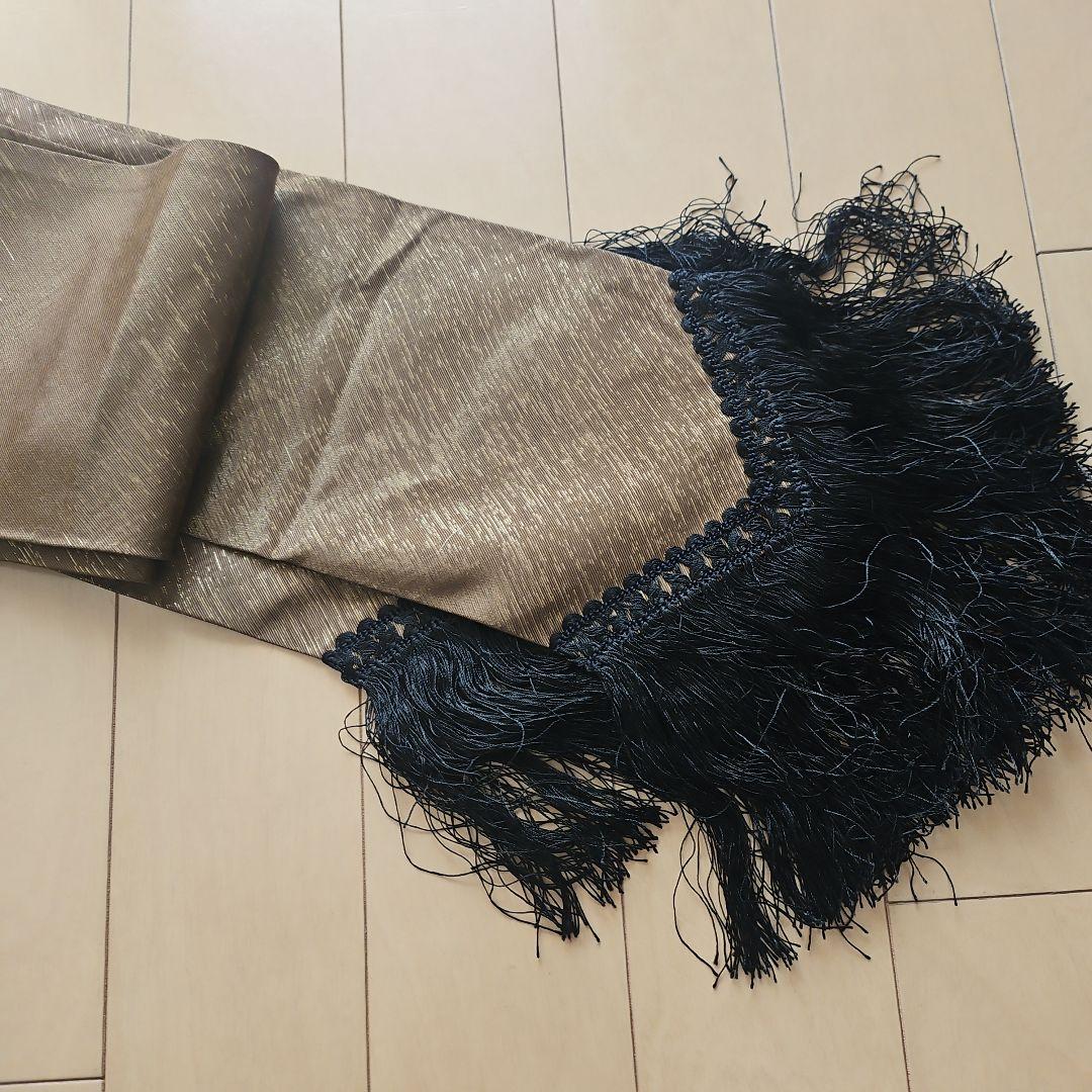 希少 クリスチャンディオール カシミヤ フリンジマフラー ブラウン系 ラメ仕様