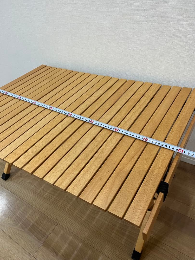 ハイランダー　ウッドロールトップテーブル3 ナチュラル90