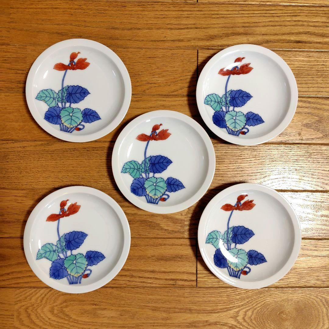 今右衛門 錦絵銘々皿 5枚セット