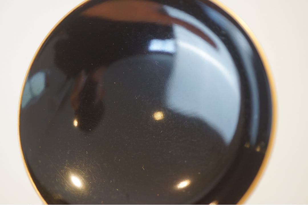 金蒔絵・螺鈿細工 宝尽くし文様 黒漆 吸物椀 2客 軽量 / 木製漆器 茶懐石