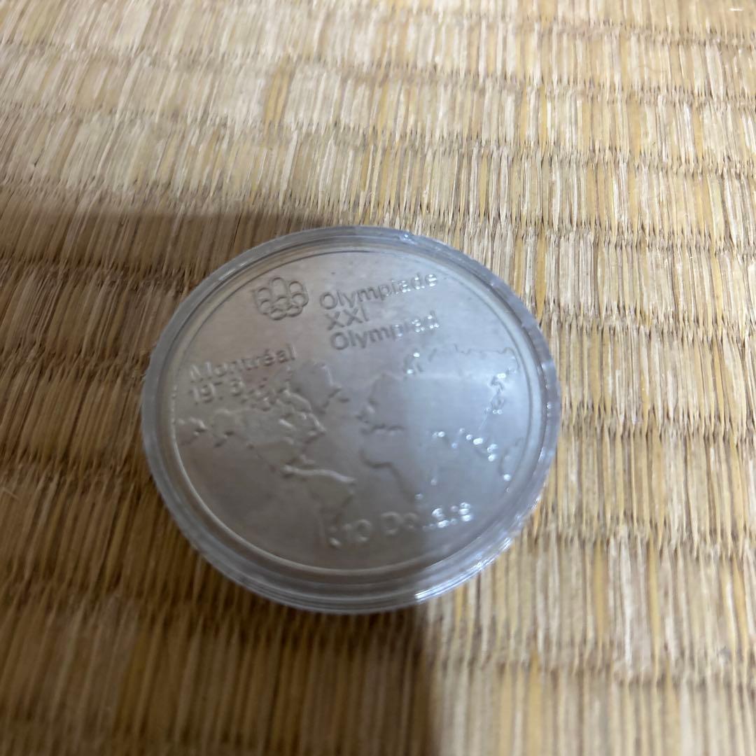 ヒ*ス様 モントリオールオリンピック記念銀貨 10ドル