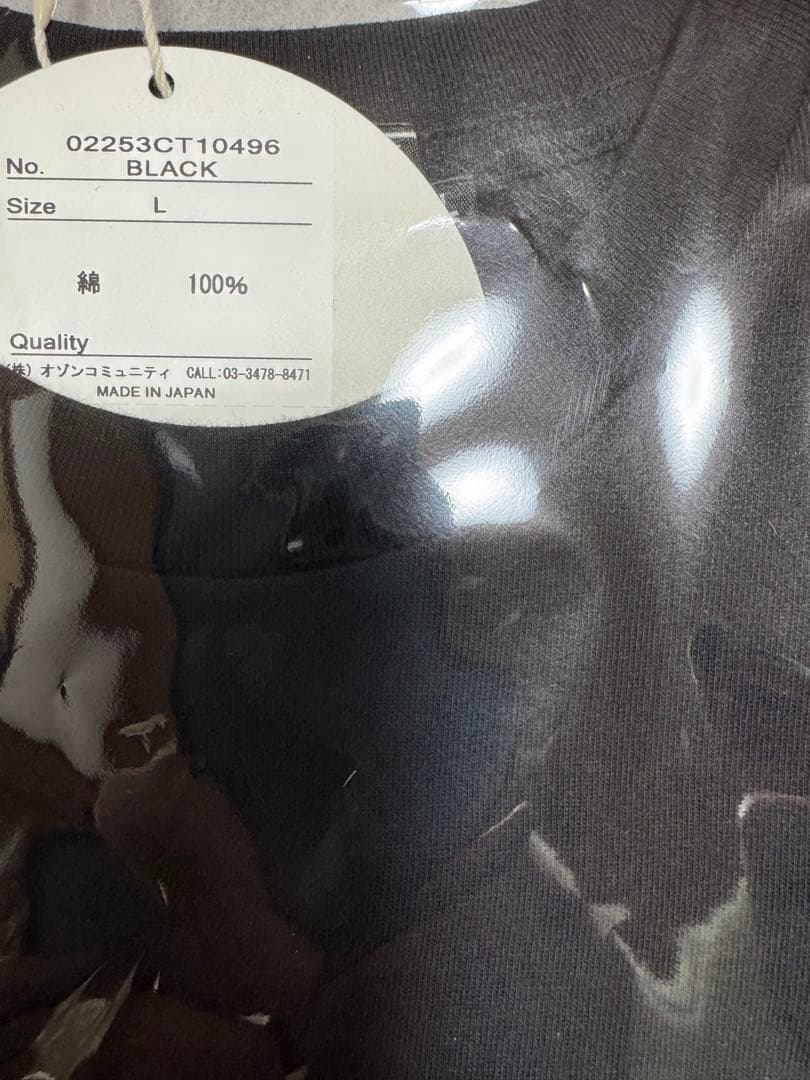 ヒス×ローリングストーンズ半袖Tシャツ【TOUNGE DINOSAUR】黒L