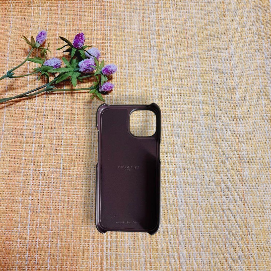 ☆限定商品☆ COACH iPhone15 ケース・シグネチャー キャンバス