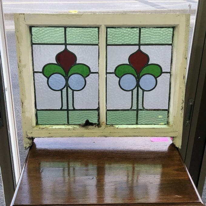 【最終値下げ】アンティーク 家具 ステンドグラス 1910年頃 英国 102A