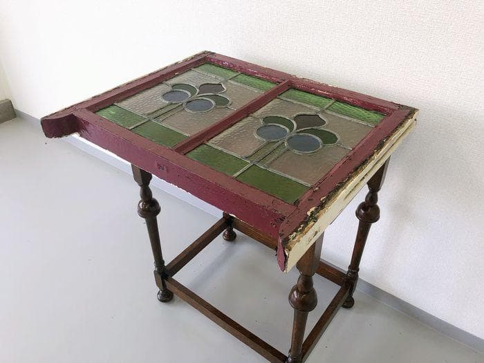 【最終値下げ】アンティーク 家具 ステンドグラス 1910年頃 英国 102A