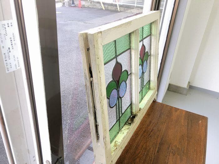 【最終値下げ】アンティーク 家具 ステンドグラス 1910年頃 英国 102A