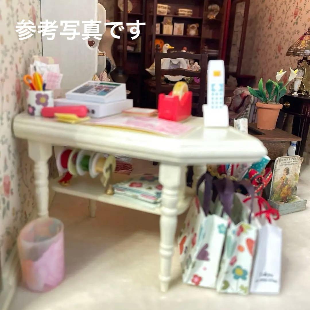 1/12ドールハウス&リーメント ミニチュア●雑貨屋 ショップ レジ テーブル