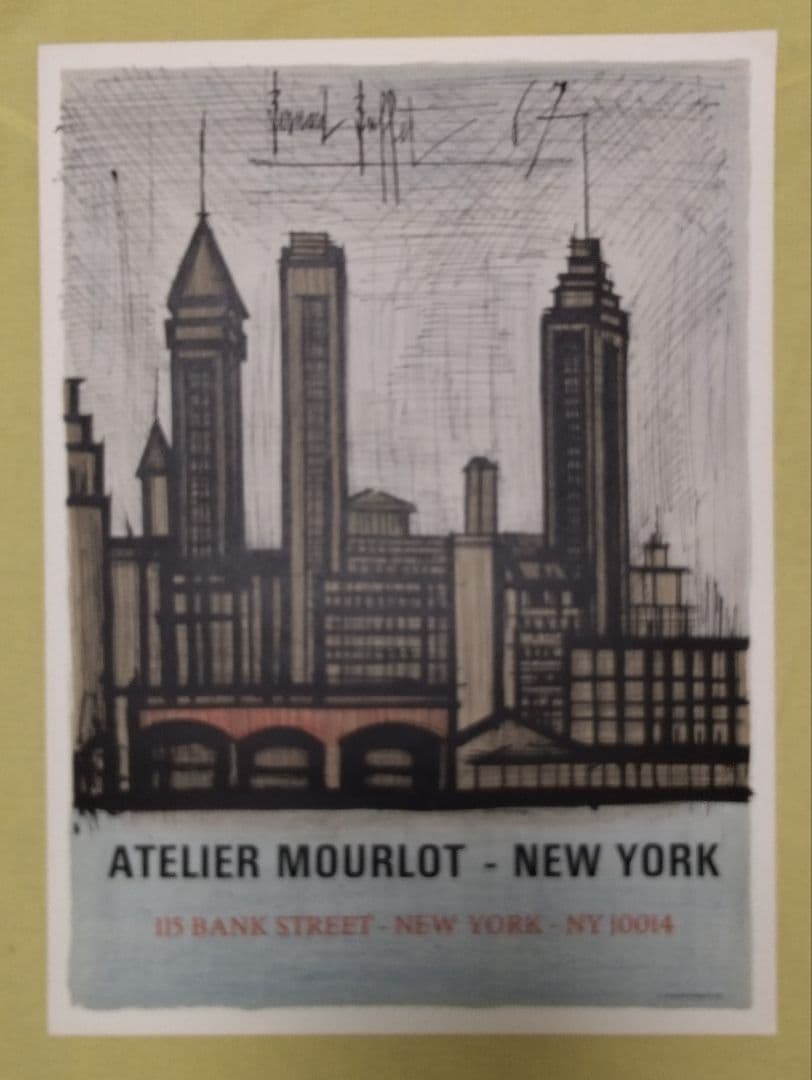 ベルナール·ビュッフェ 【ニューヨーク】 オリジナルリトグラフポスター