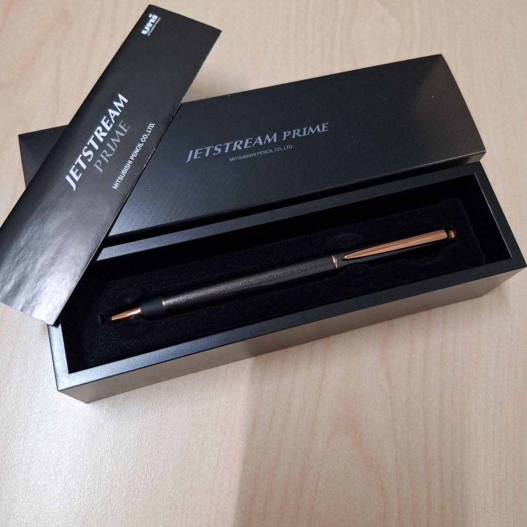 限定　uni　ジエットストリームプライム　ノーブルブラウン　回転繰出　ボールペン