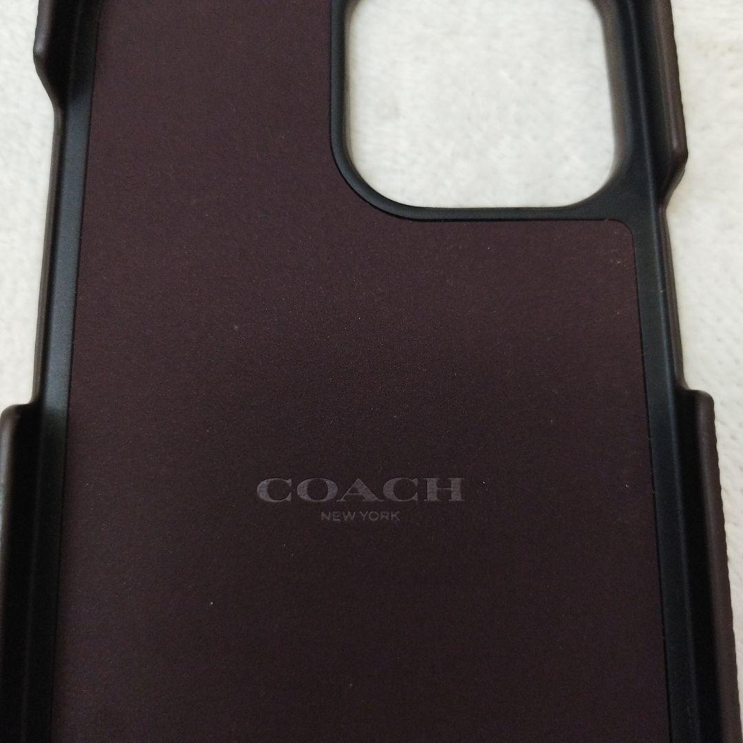 【美品】COACH　コーチ　iPhone 14 promax スマホケース