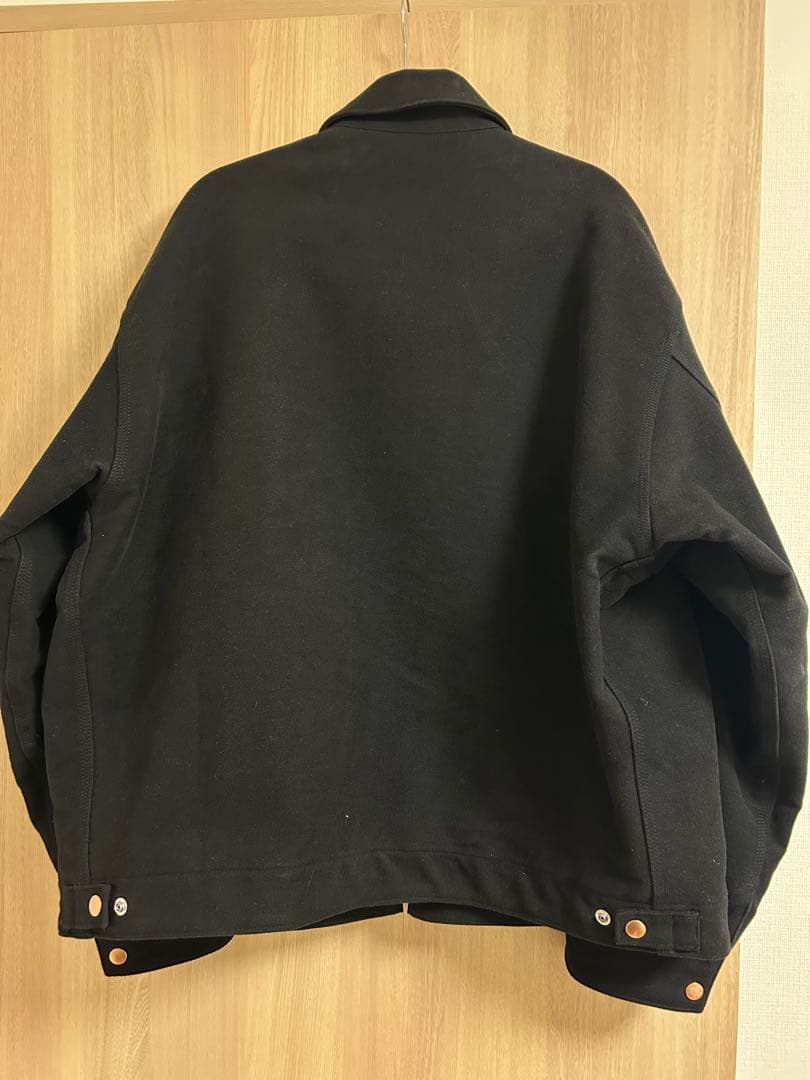 comoli コモリ　モールスキン　ジップショートジャケット