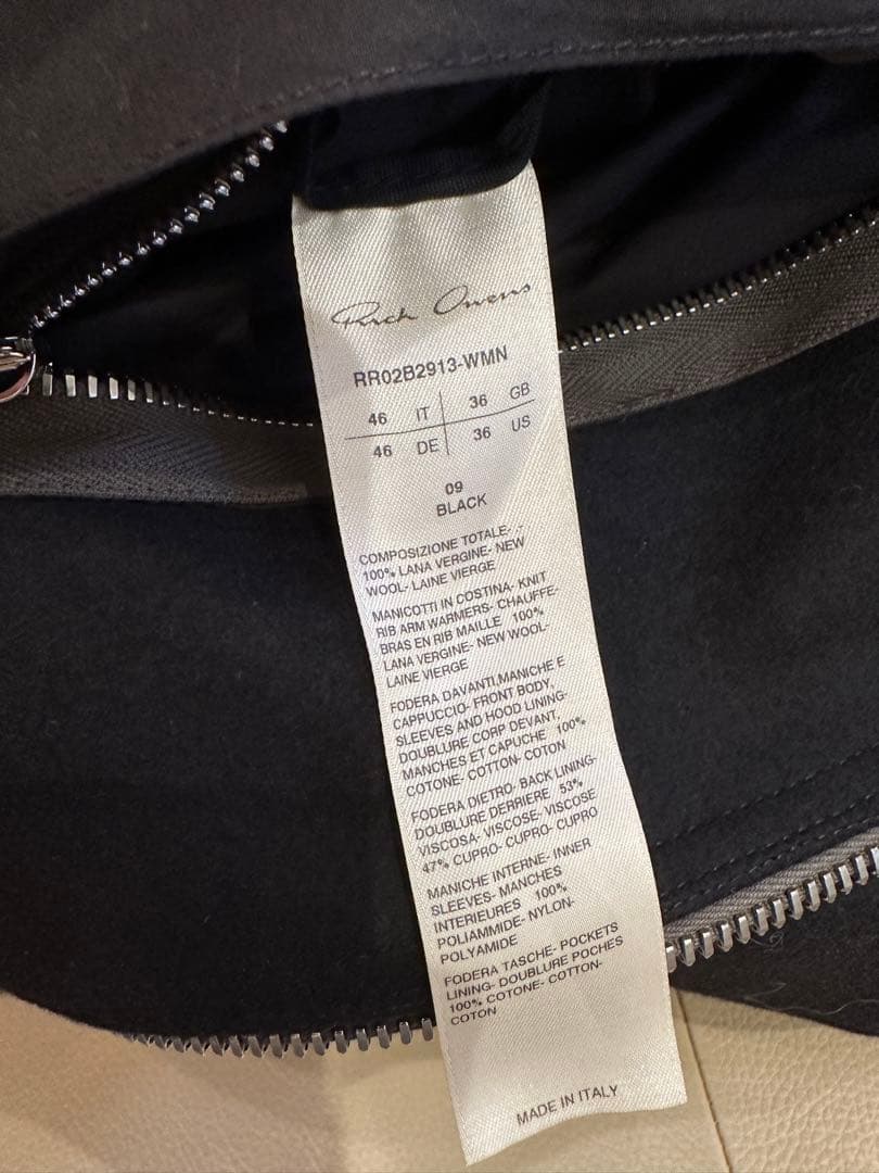 リックオウエンスrick owensコート