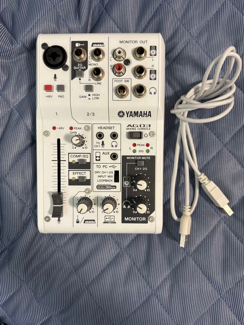YAMAHA AG03 オーディオインターフェース 動作確認済み