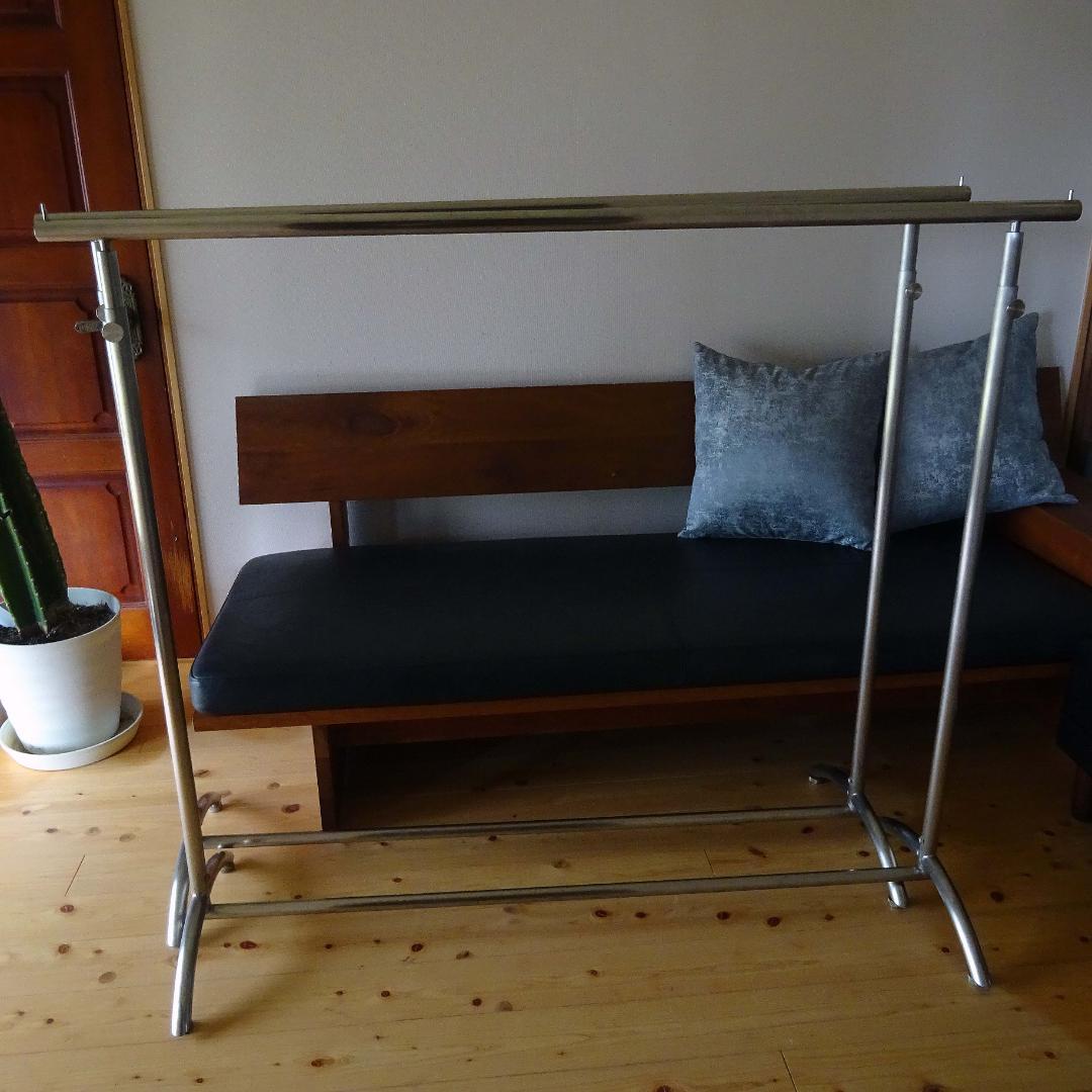 2点　ステンレス× ハンガーラック スタンド アイアン アンティーク調 アパレル