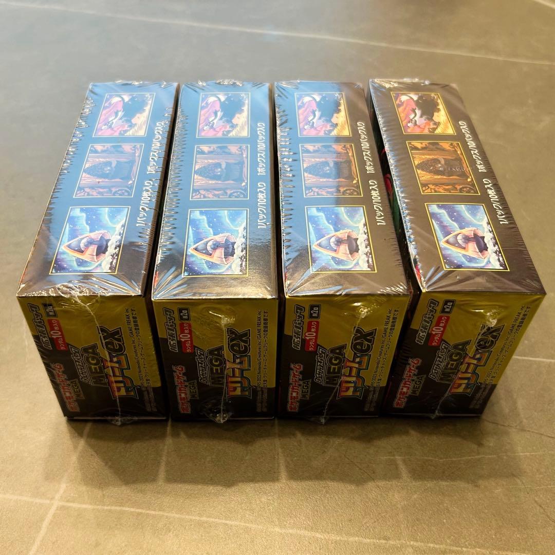 ポケモンカードゲーム　MEGAドリームex シュリンク付き4boxセット