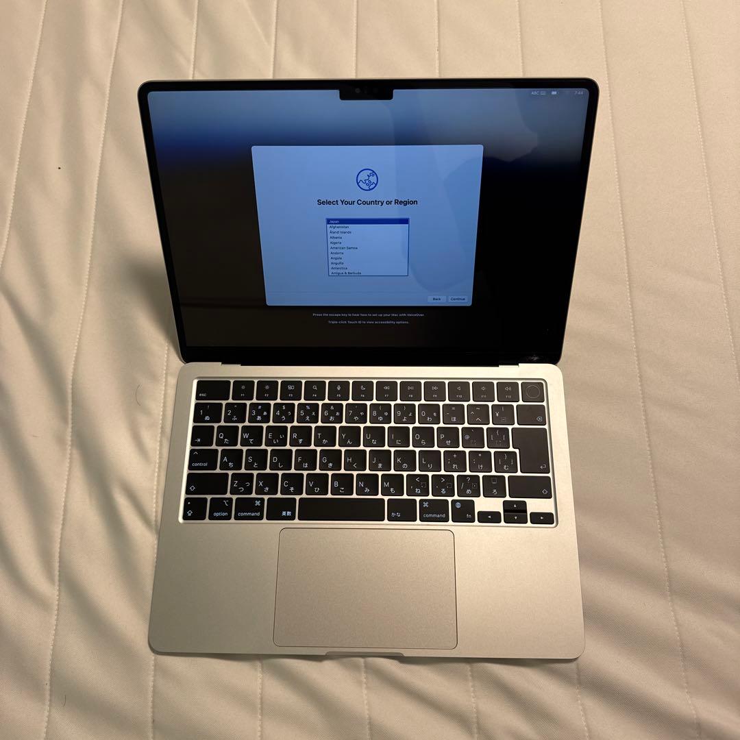 13インチMacBook Air M2 16GBメモリ 512GB SSD