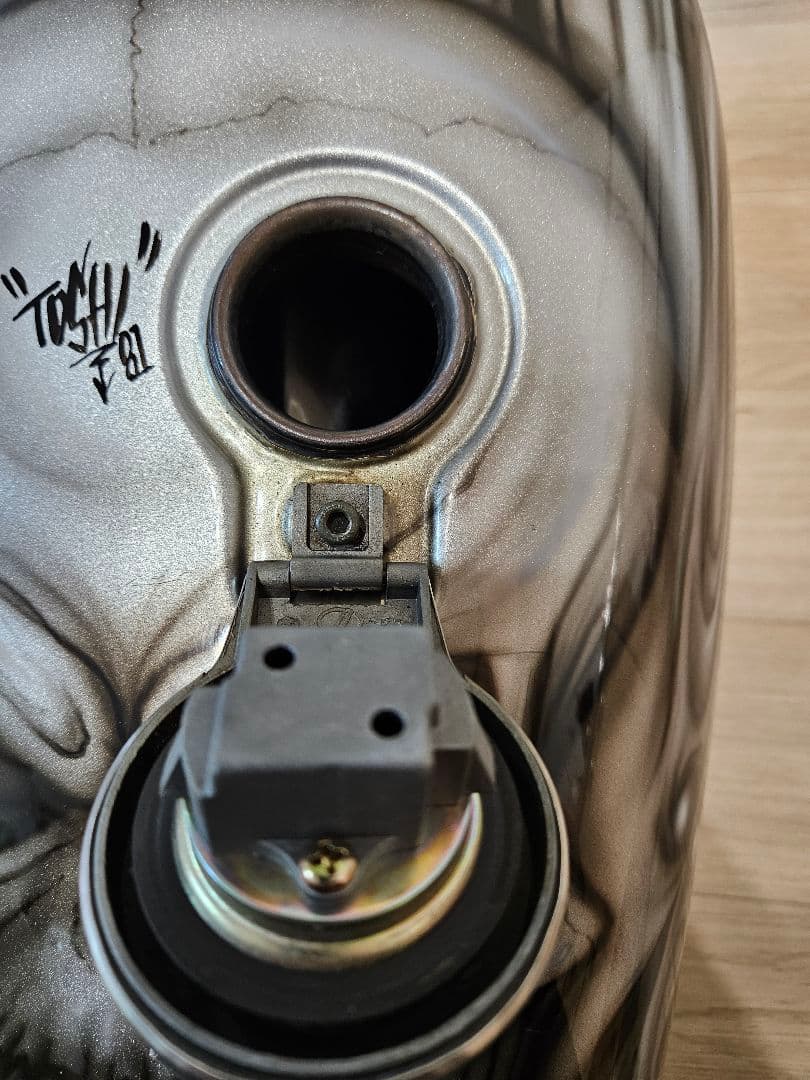 SR400/SR500 純正タンク カスタムペイント スカル