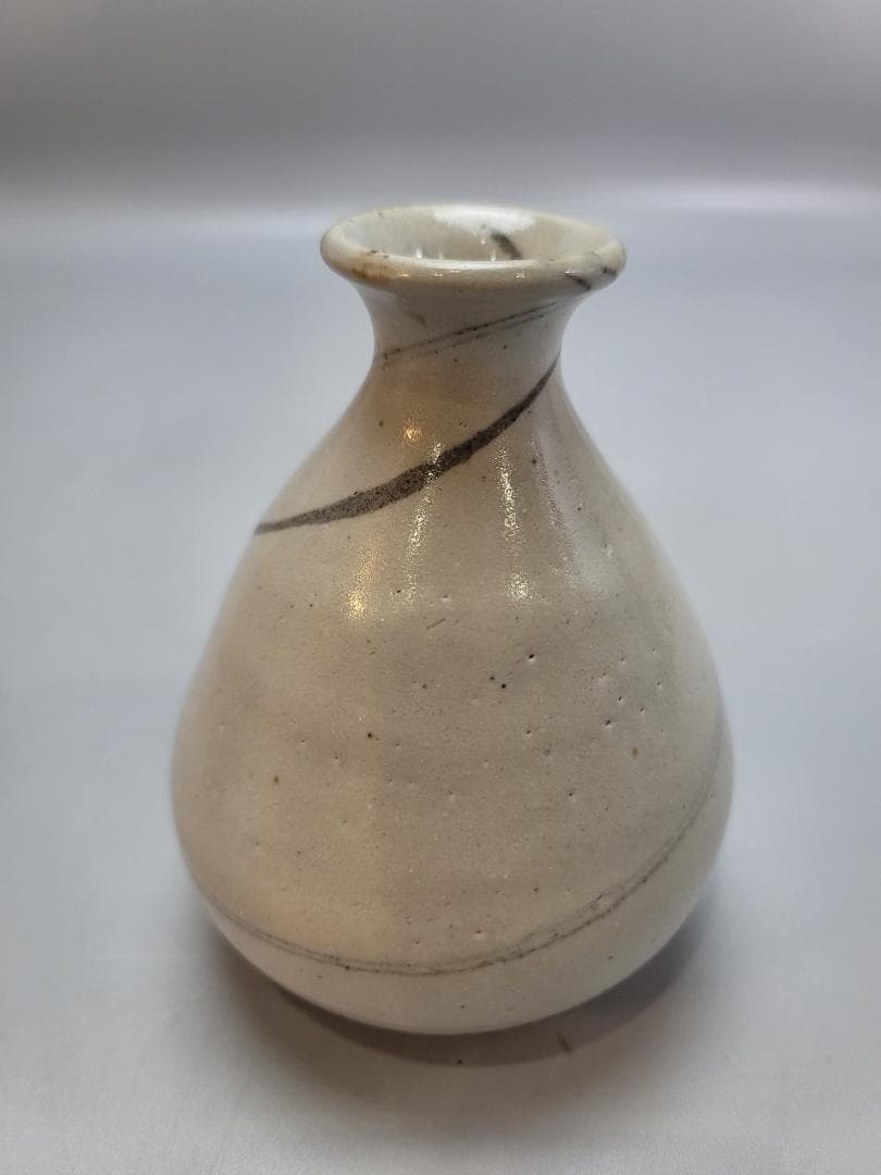 松井康成 作 練上徳利 共箱 美品 人気作家 DT553