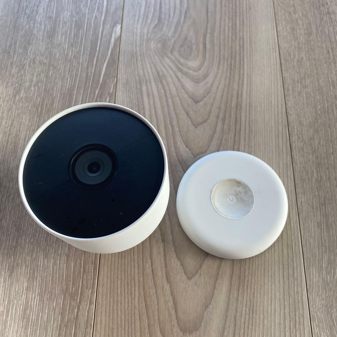 Google Nest Cam ホワイト 防犯カメラ マグネット式　充電タイプ