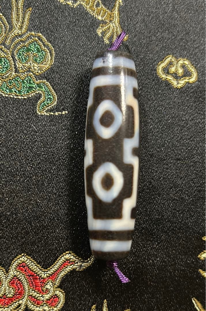 四眼天珠　ハンドメイド品／送料込　匿名発送／チベット　天珠　お守り