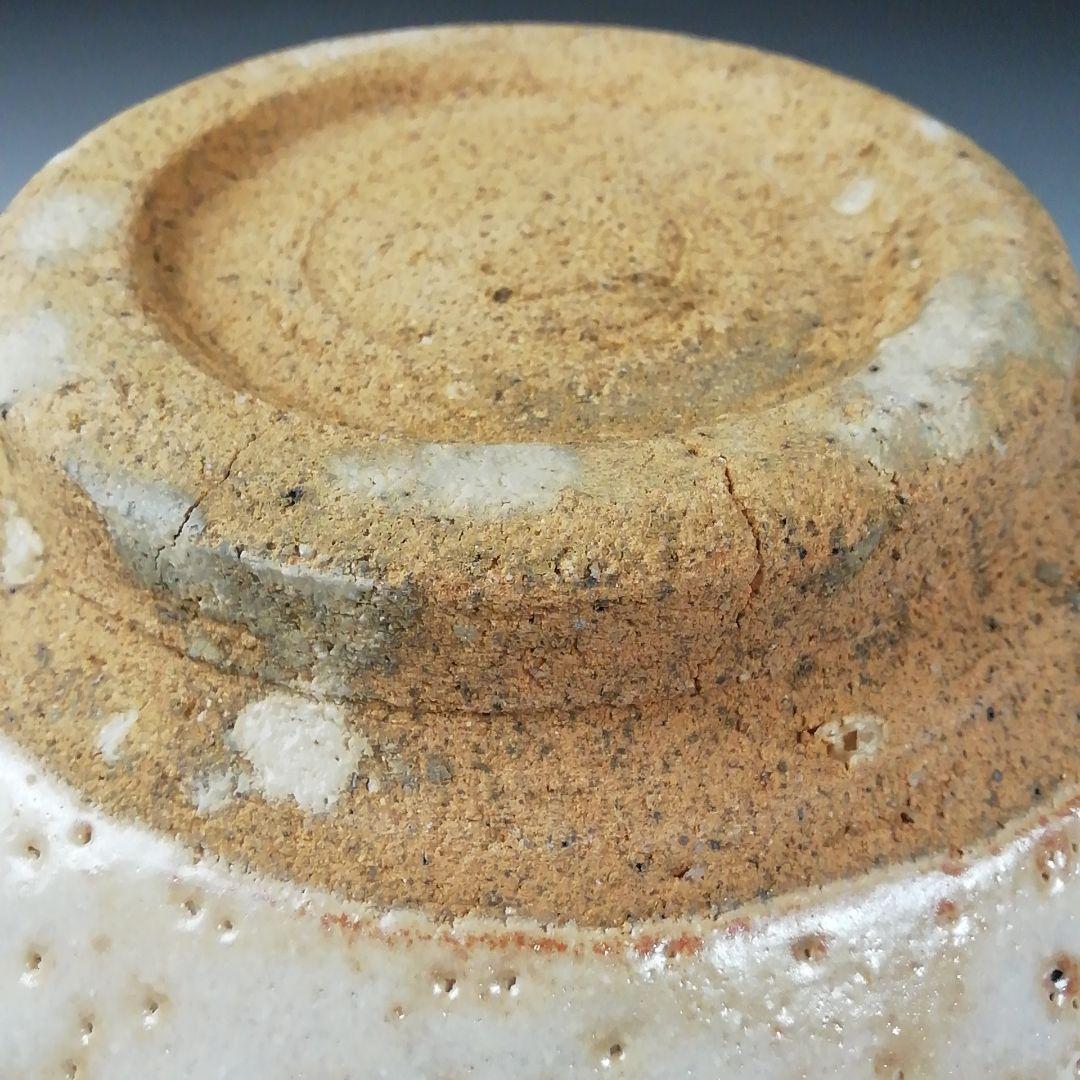 Ｔ６６９　建水　『志野建水』『佐々木萬穂 造』　共箱　茶道具