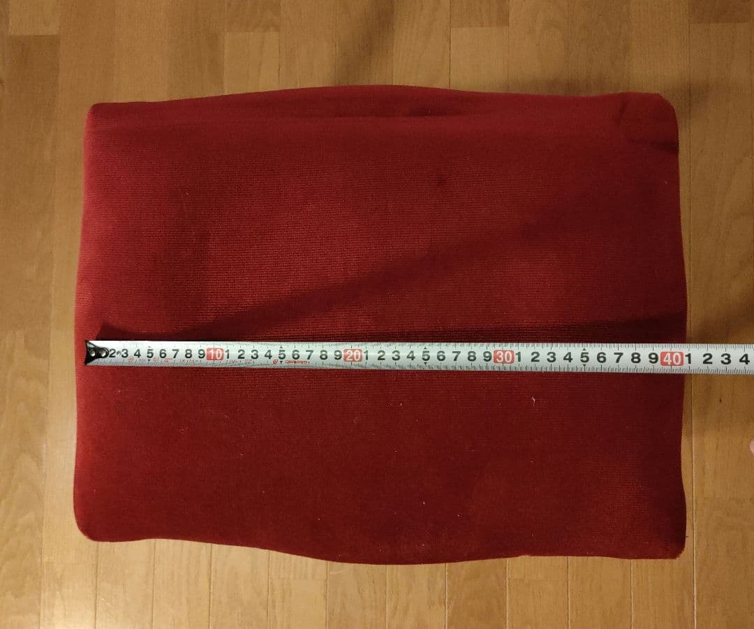 スツール レッド 猫脚 木製 オットマン アンティーク家具 レトロ ①