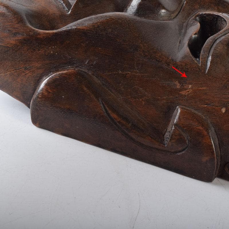 能面　能楽　雅楽　木彫　お面　C　8250