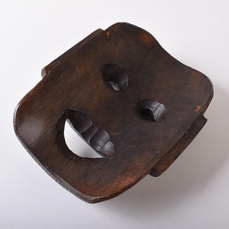 能面　能楽　雅楽　木彫　お面　C　8250