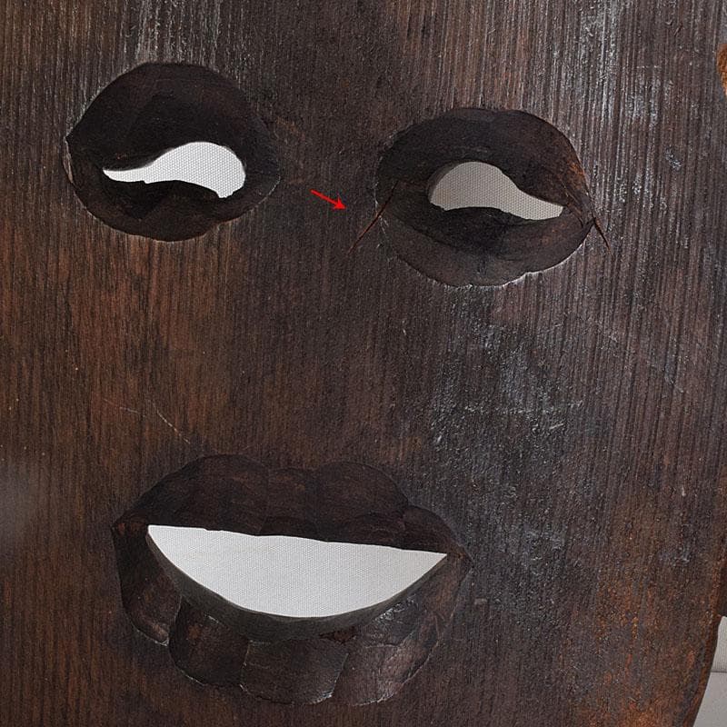 能面　能楽　雅楽　木彫　お面　C　8250