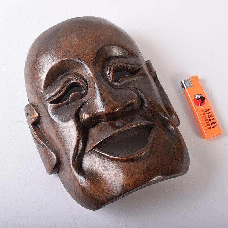 能面　能楽　雅楽　木彫　お面　C　8250