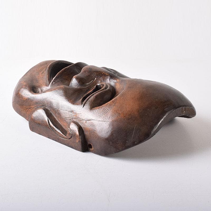 能面　能楽　雅楽　木彫　お面　C　8250