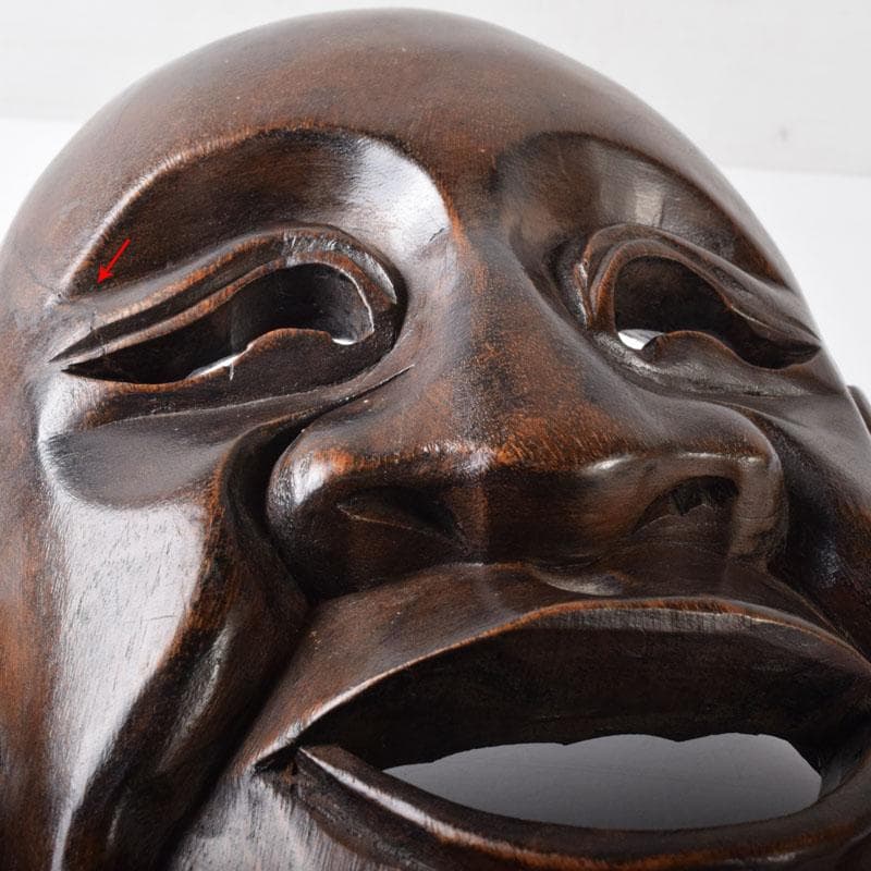 能面　能楽　雅楽　木彫　お面　C　8250