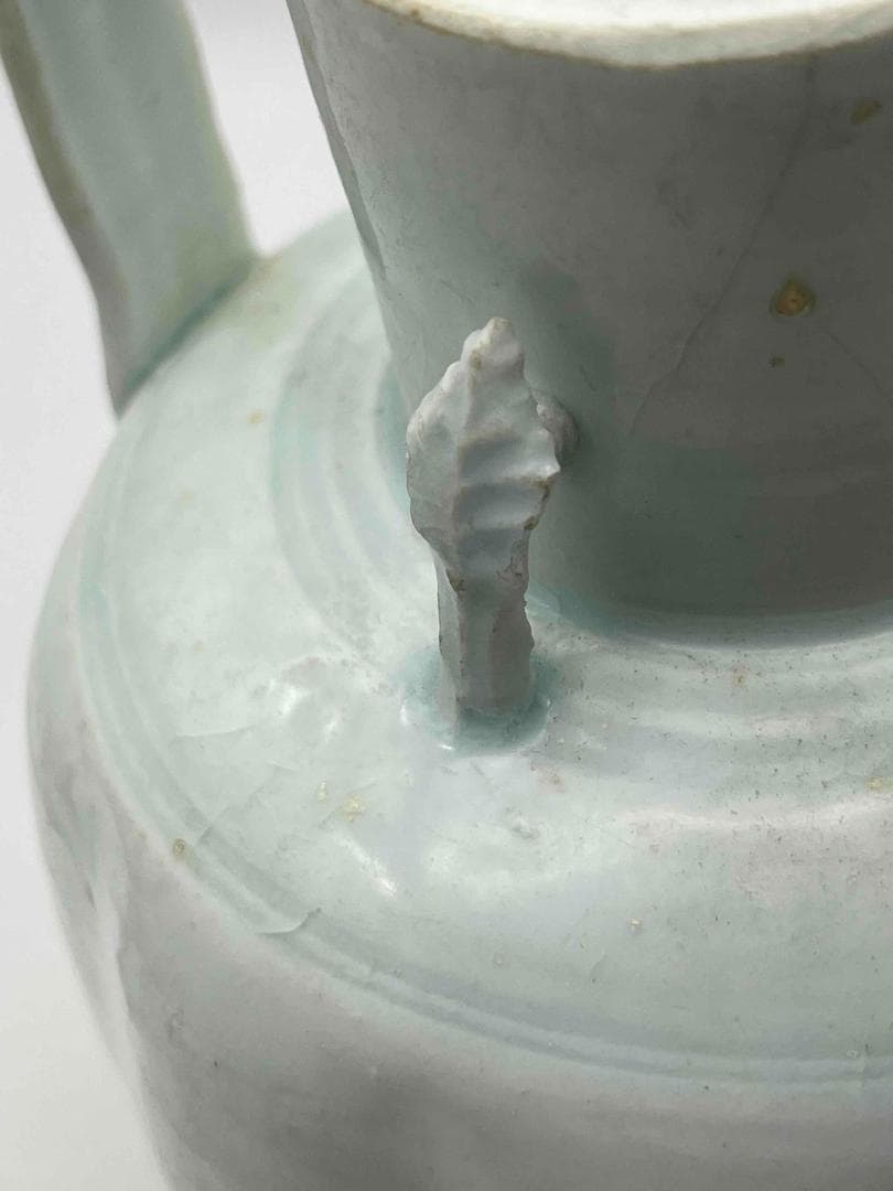 北宋時代　青白磁瓜形水注　影青執壺　湖田窯　影青 水注　水指　（F119）