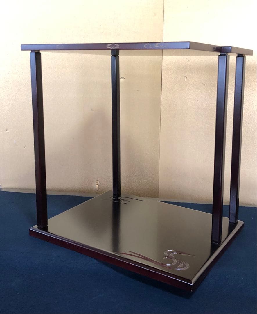 《レ》茶道具 溜塗 山雲棚 組立式 元箱　251111う6