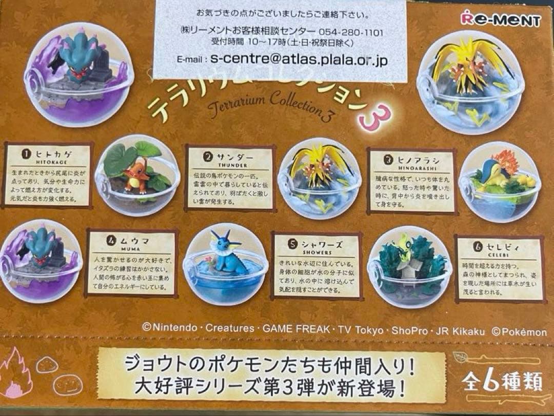 ポケモン　テラリウムコレクション３　全６種 1box