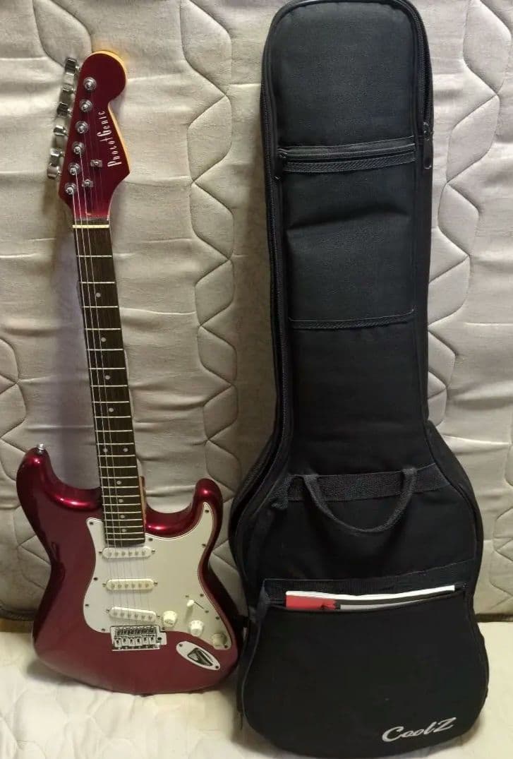 美品　PnotntGenic　SELDER エレキギター 赤　ケース付き