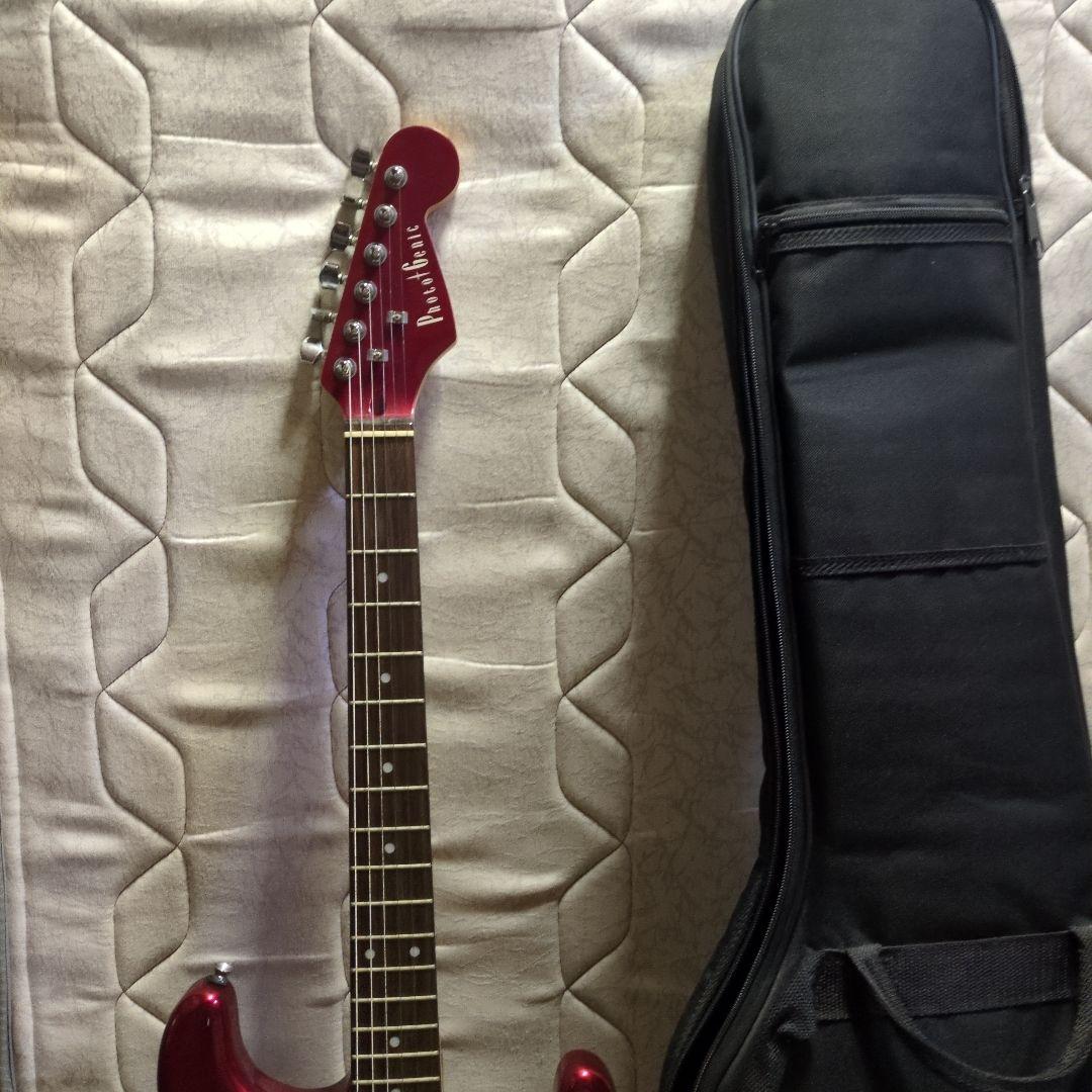美品　PnotntGenic　SELDER エレキギター 赤　ケース付き