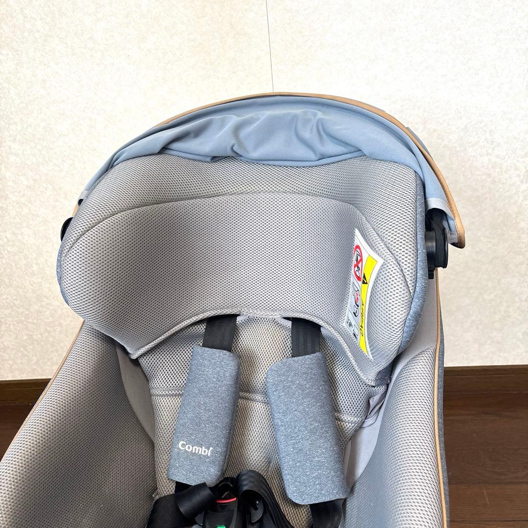 【美品】Combi クルムーヴスマート ISOFIX シンプライト ブルー